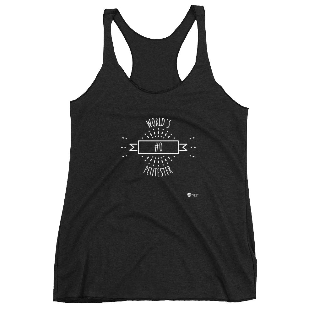 World's #0 Pentester- Women's Racerback Tank by DarkByteGear