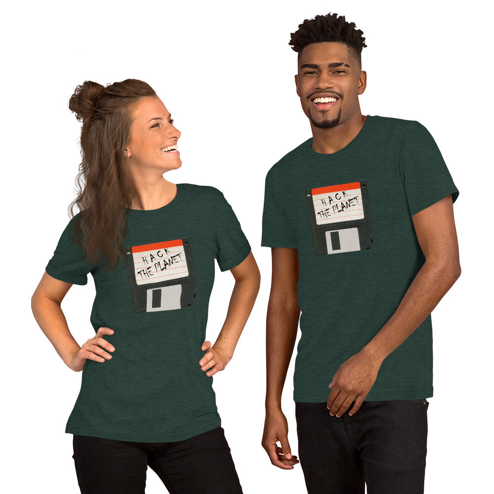 Hack the planet - Short-Sleeve Unisex T-Shirt by DarkByteGear
