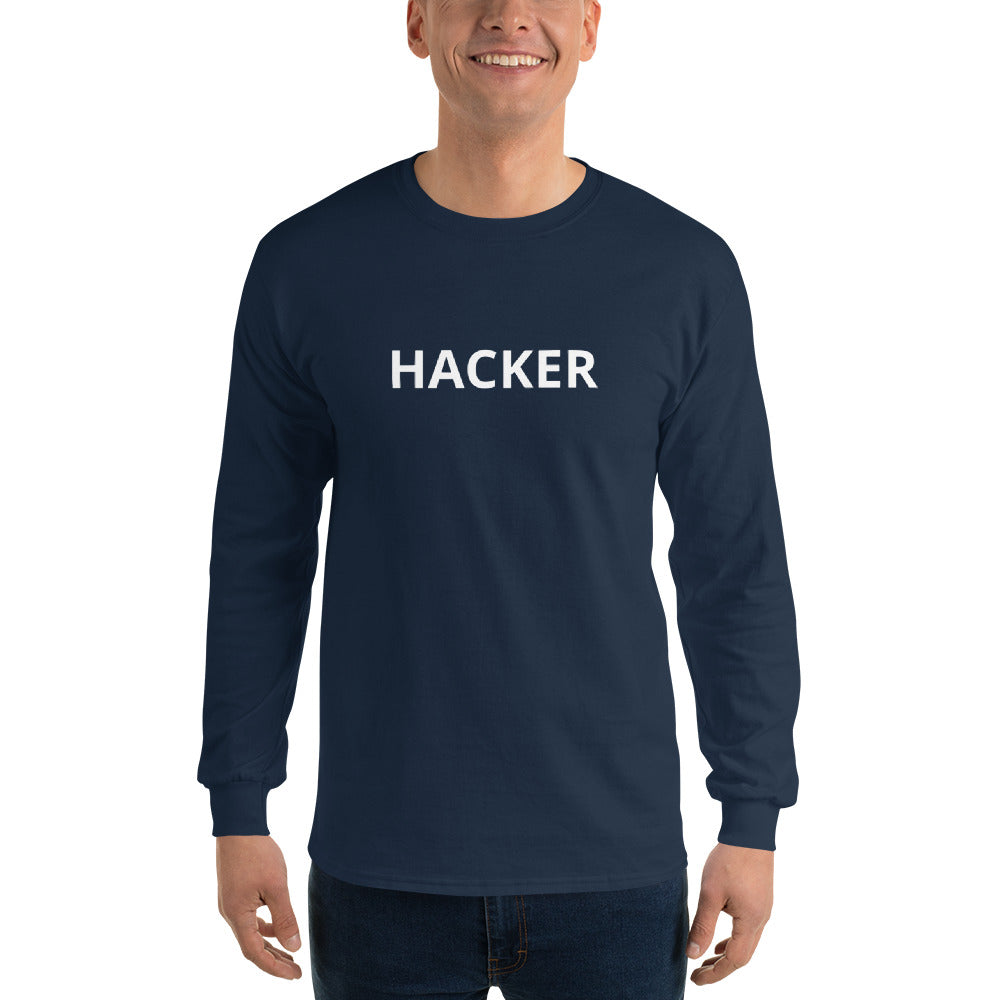Hacker - Men’s Long Sleeve Shirt by DarkByteGear