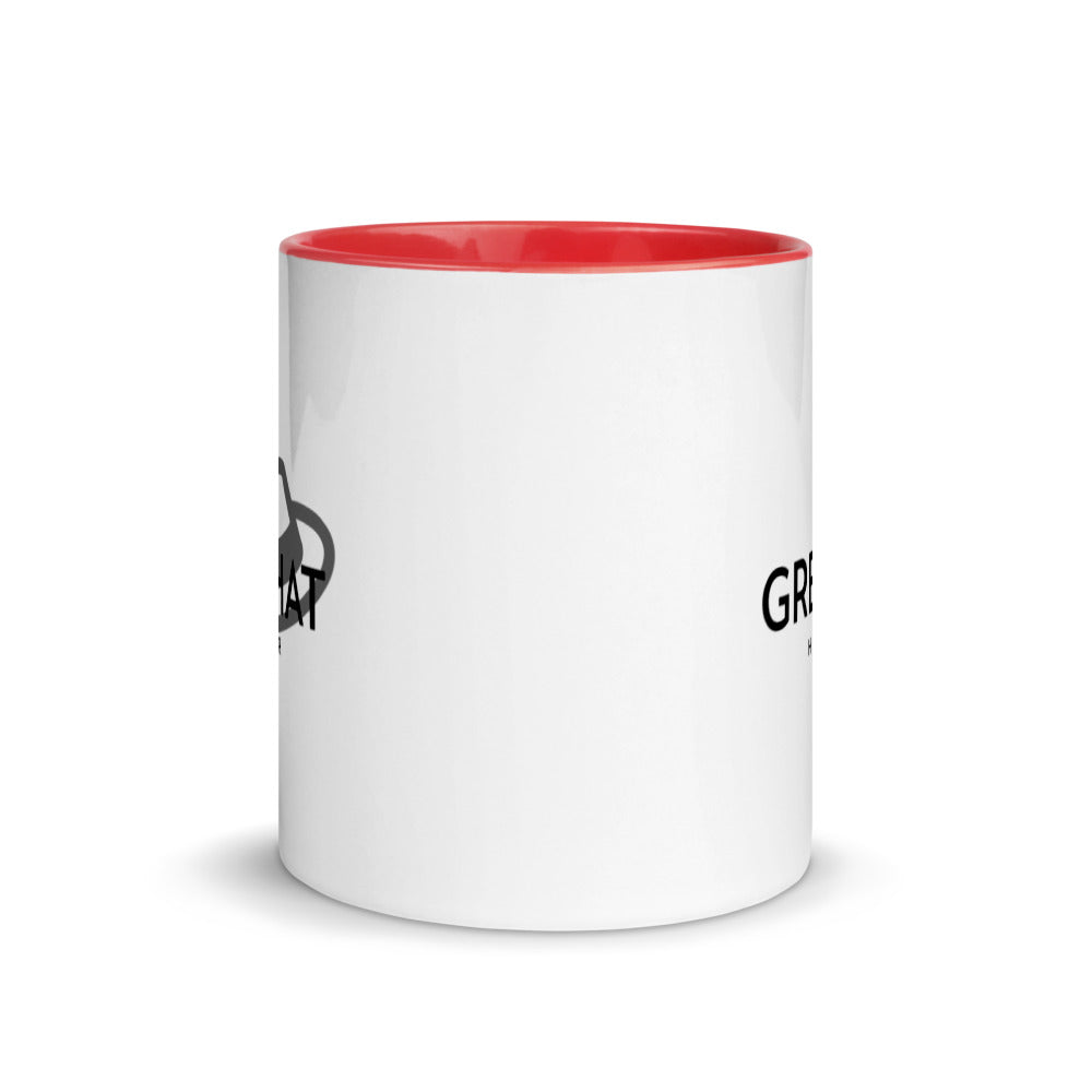 Grey Hat Hacker - Mug with Color Inside by DarkByteGear