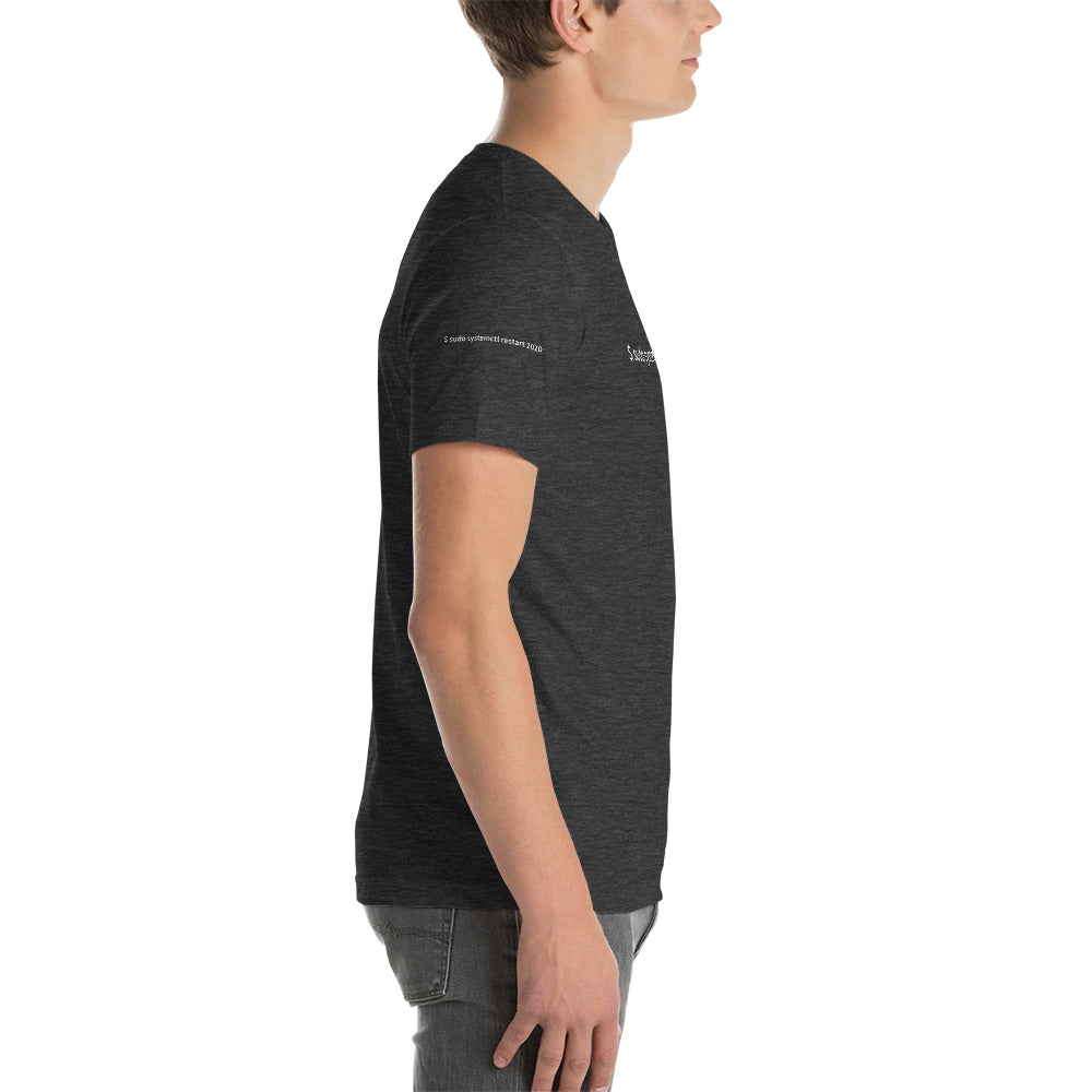 $ sudo systemctl restart 2020 - Short-Sleeve Unisex T-Shirt ( with all sides design) by DarkByteGear