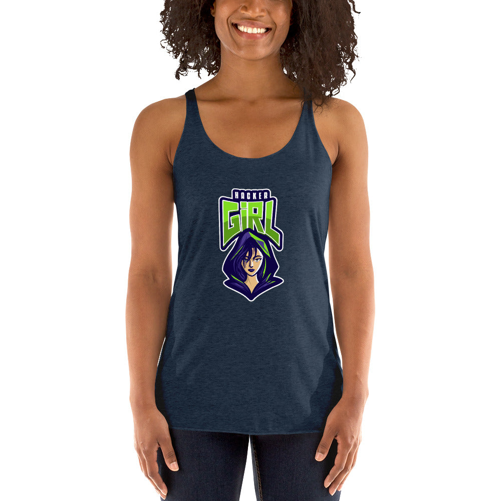 Hackergirl v.1 - Women's Racerback Tank by DarkByteGear