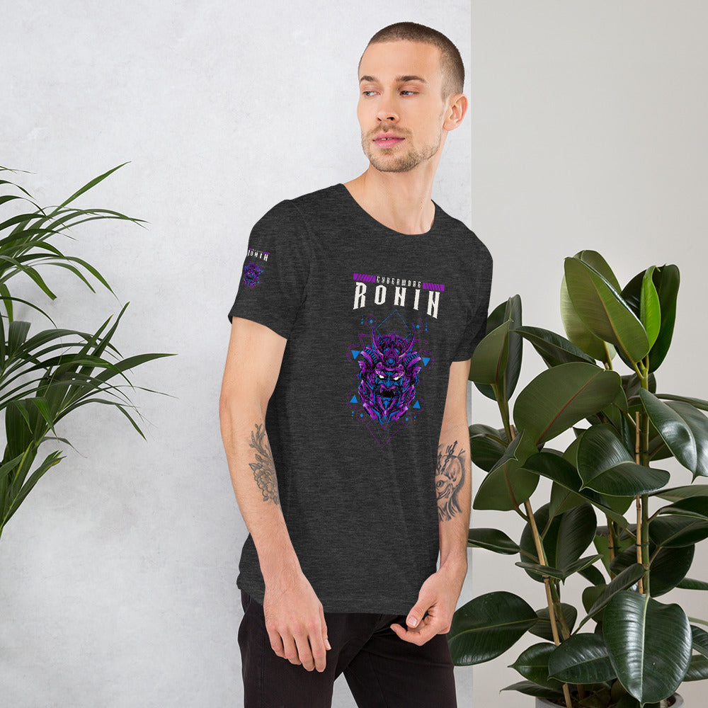 CyberWare Ronin - Short-Sleeve Unisex T-Shirt (all sides print) by DarkByteGear