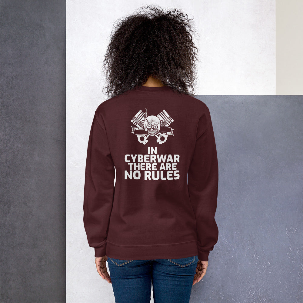 In cyberwar, there are no rules - Unisex Sweatshirt by DarkByteGear