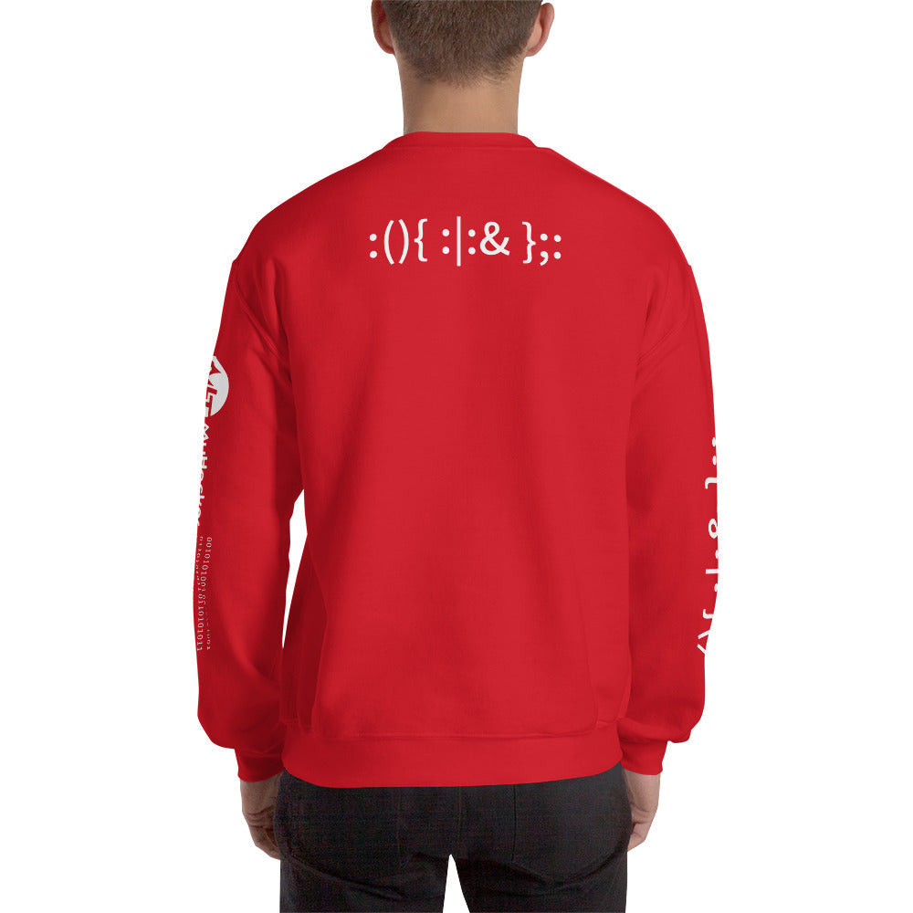 Linux Hackers - Bash Fork Bomb - Unisex Sweatshirt ( with all sides designs) by DarkByteGear