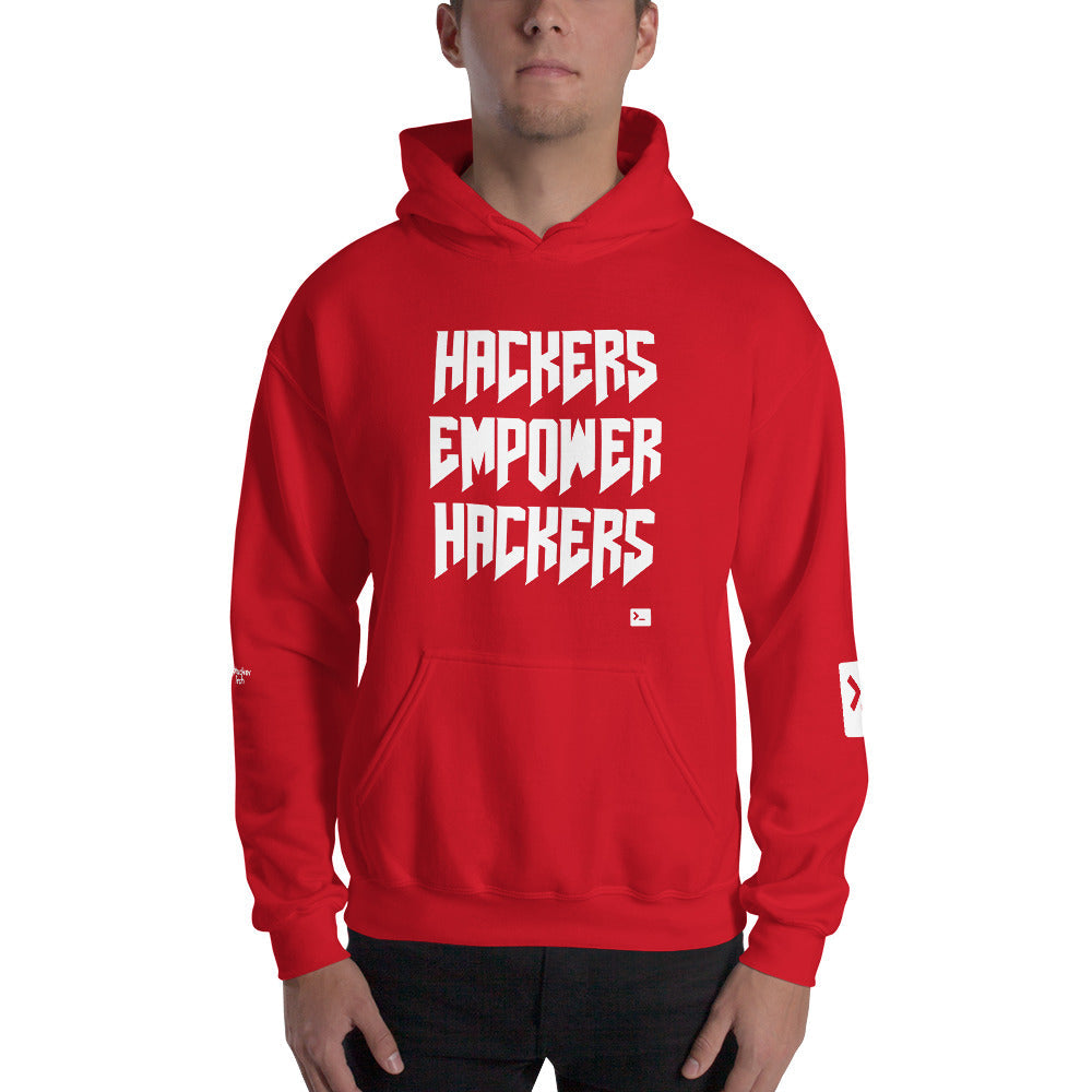 Hackers empower hackers - Unisex Hoodie by DarkByteGear