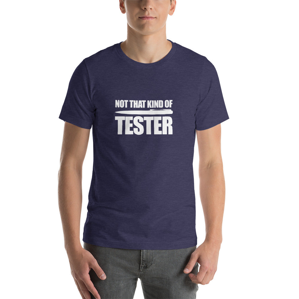 Not that kind of pen tester - Short-Sleeve Unisex T-Shirt (white text) by DarkByteGear
