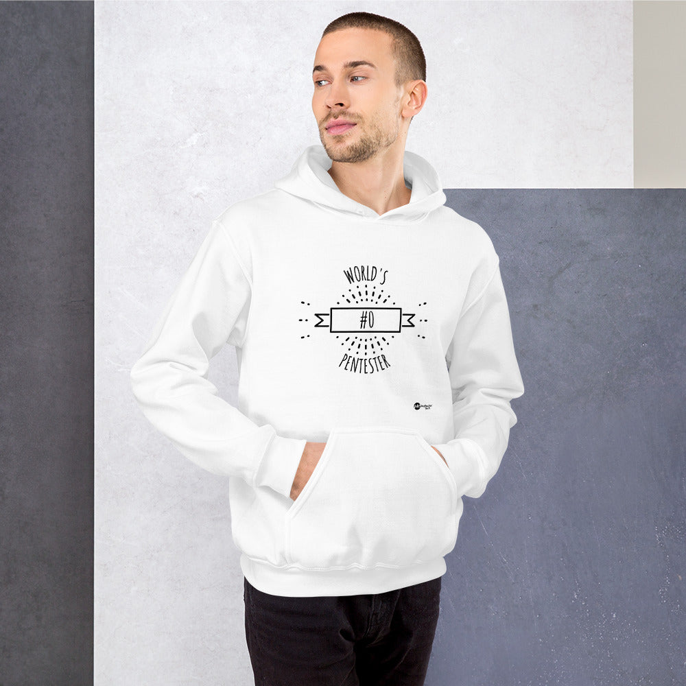 World's #0 Pentester- Unisex Hoodie (black tex) by DarkByteGear