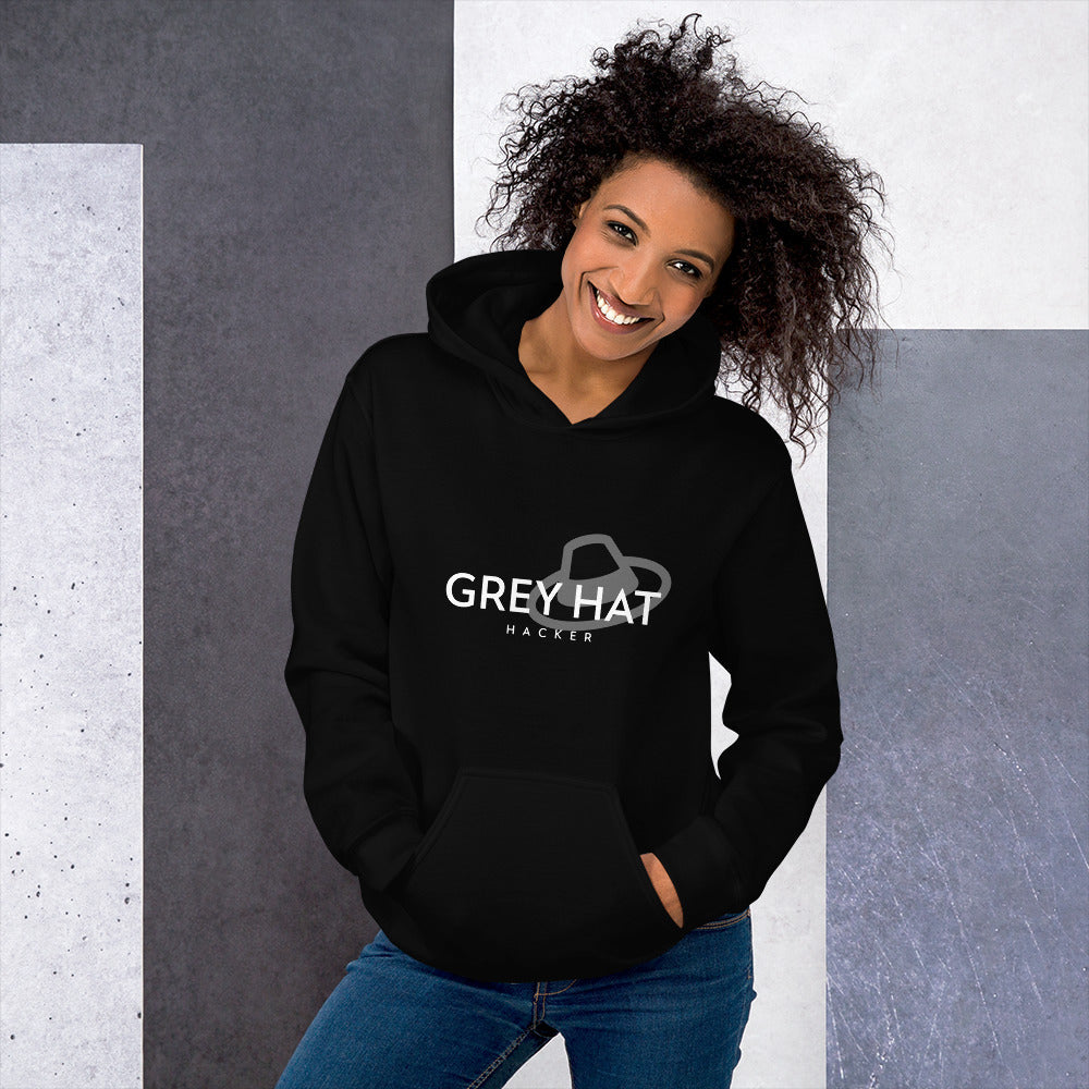 Grey Hat Hacker - Unisex Hoodie by DarkByteGear