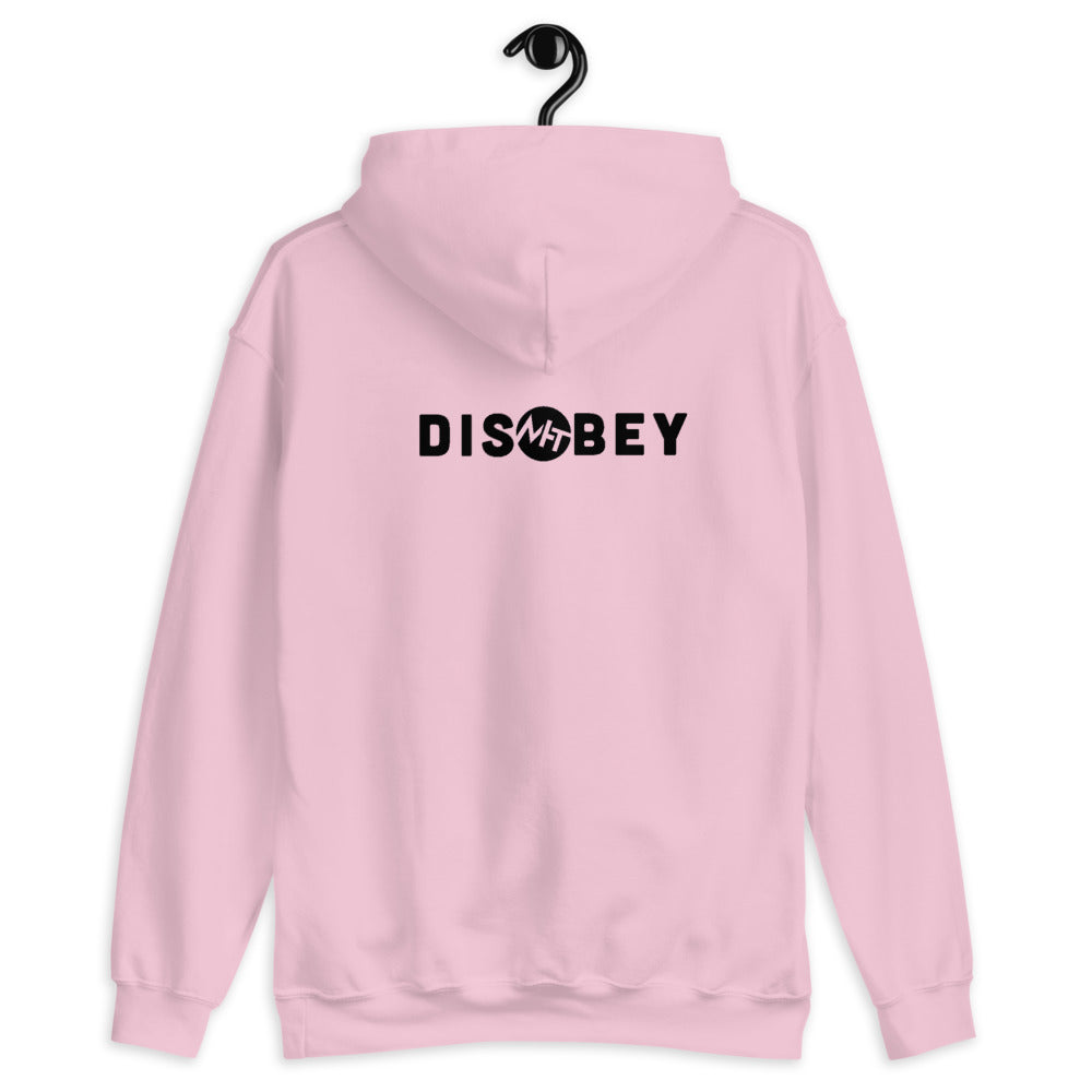 Disobey - Unisex Hoodie (black text) by DarkByteGear