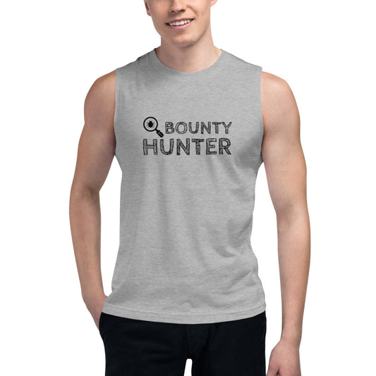 Bug bounty hunter - Muscle Shirt (black text) by DarkByteGear
