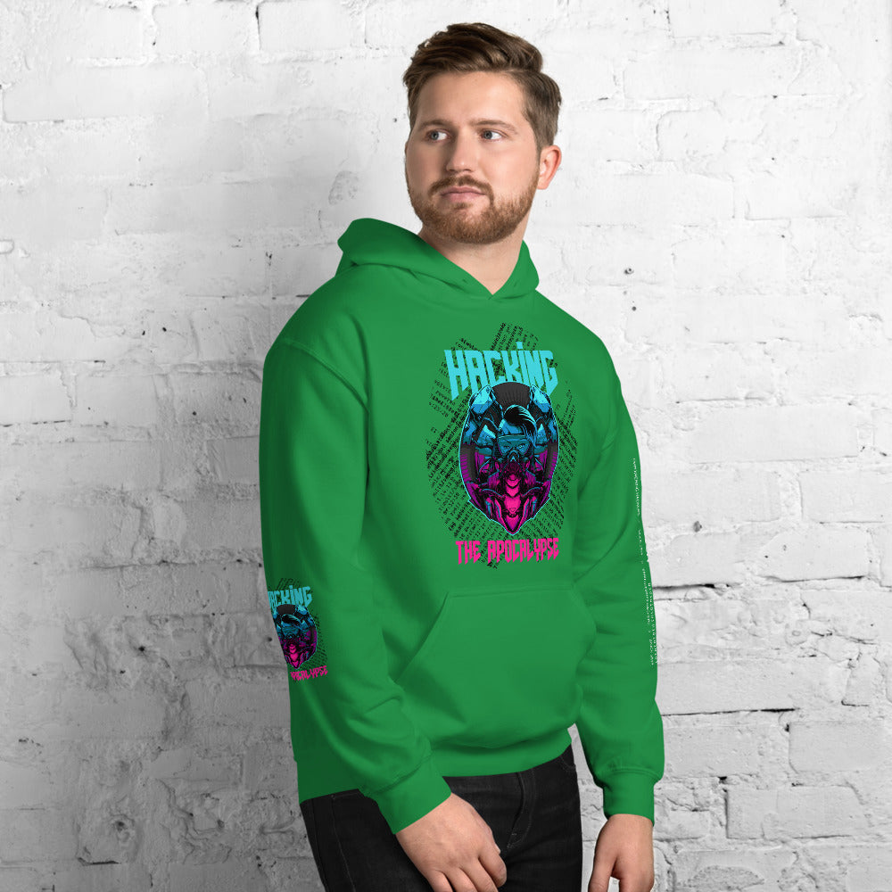 Hacking the apocalypse v1 - Unisex Hoodie (with all sides design) by DarkByteGear