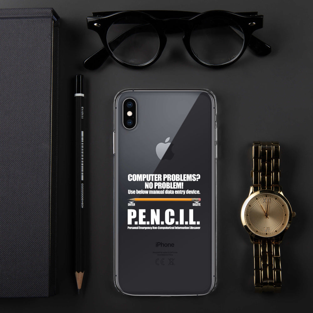 P.E.N.C.I.L. - iPhone Case (white text) by DarkByteGear