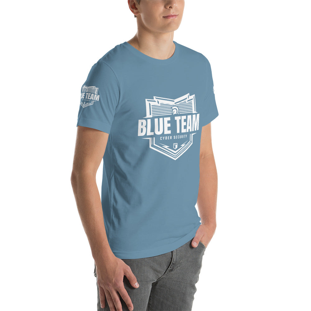 Cyber Security Blue Team v1 - Short-Sleeve Unisex T-Shirt by DarkByteGear