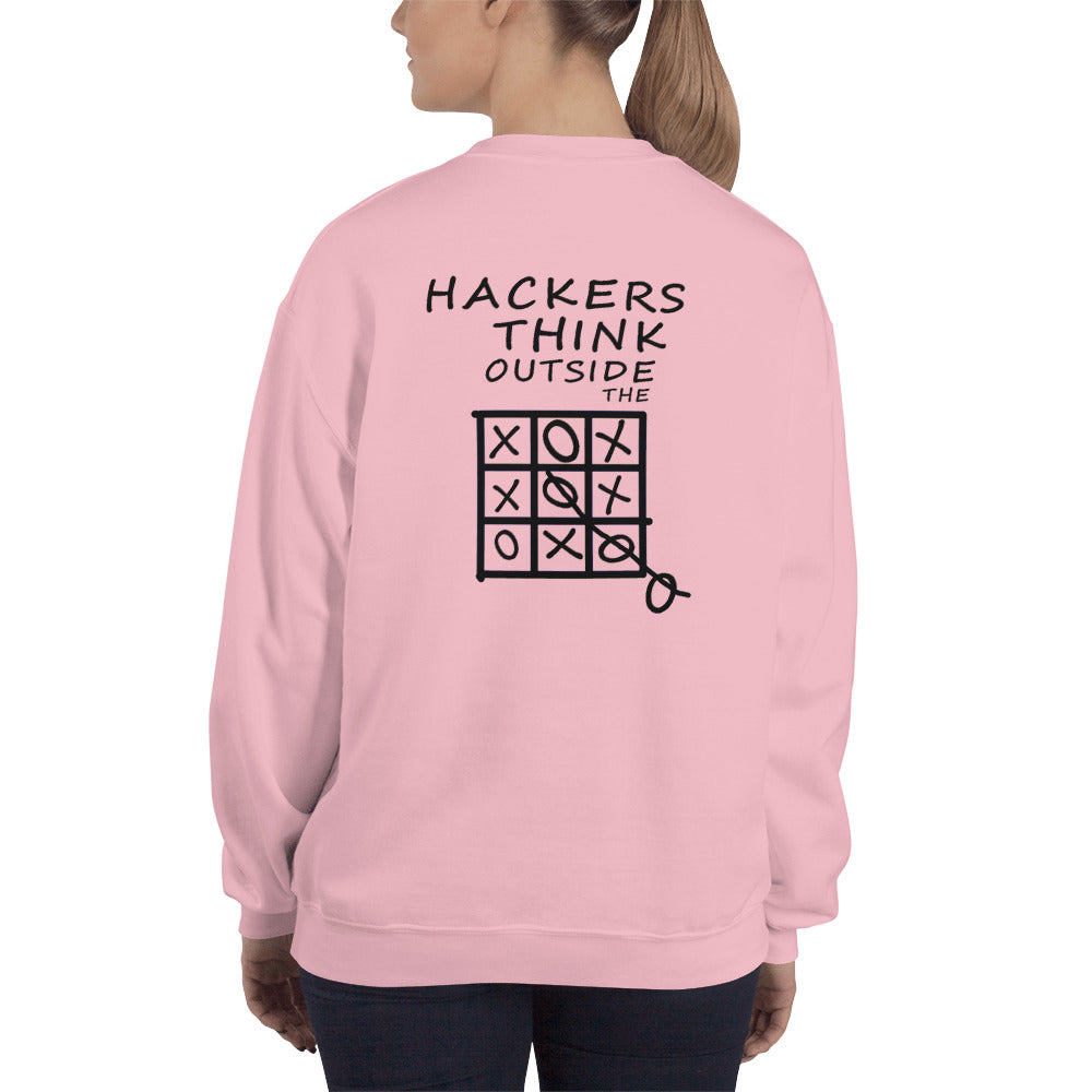 Hackers think outside the box - Unisex Sweatshirt by DarkByteGear