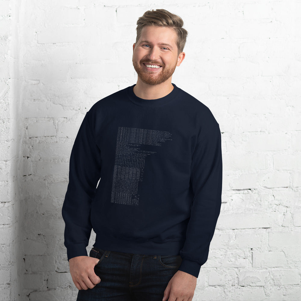 Hex dump - Unisex Sweatshirt by DarkByteGear