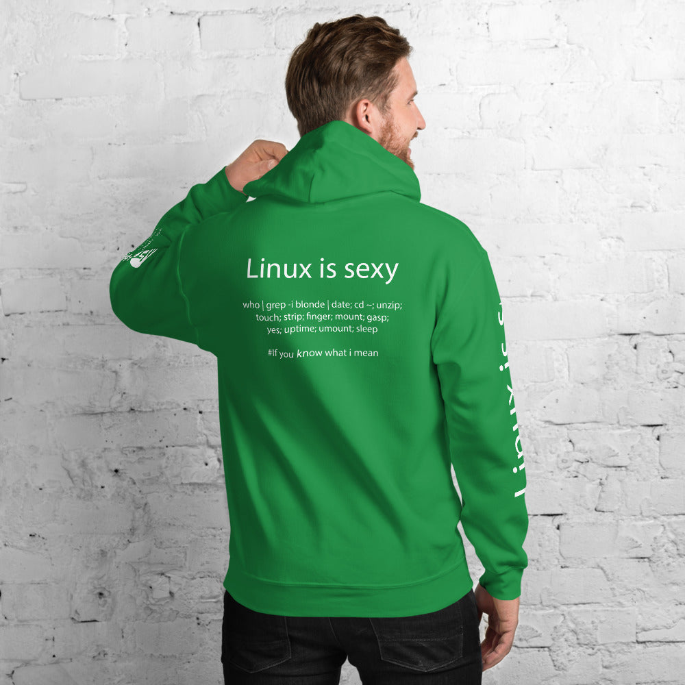 Linux is sexy - Unisex Hoodie ( with all sides designs ) by DarkByteGear