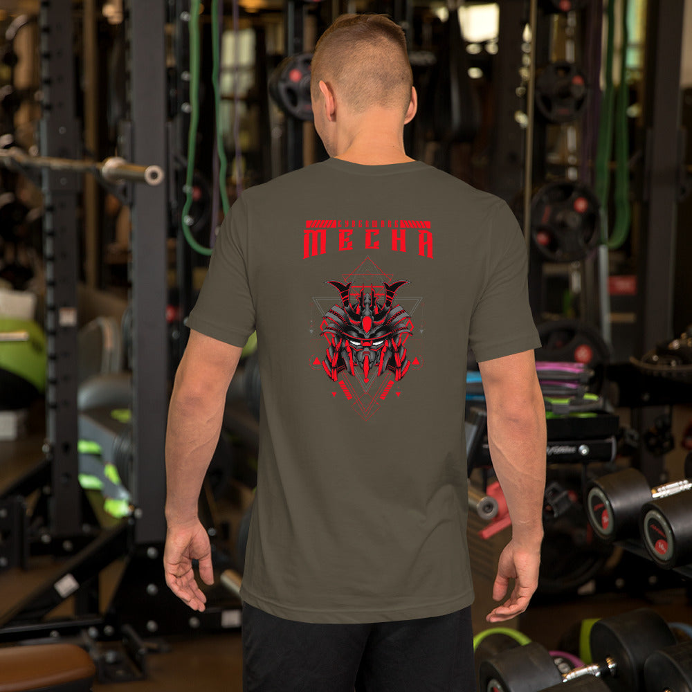 CyberWare Mecha - Short-Sleeve Unisex T-Shirt ( back print) by DarkByteGear