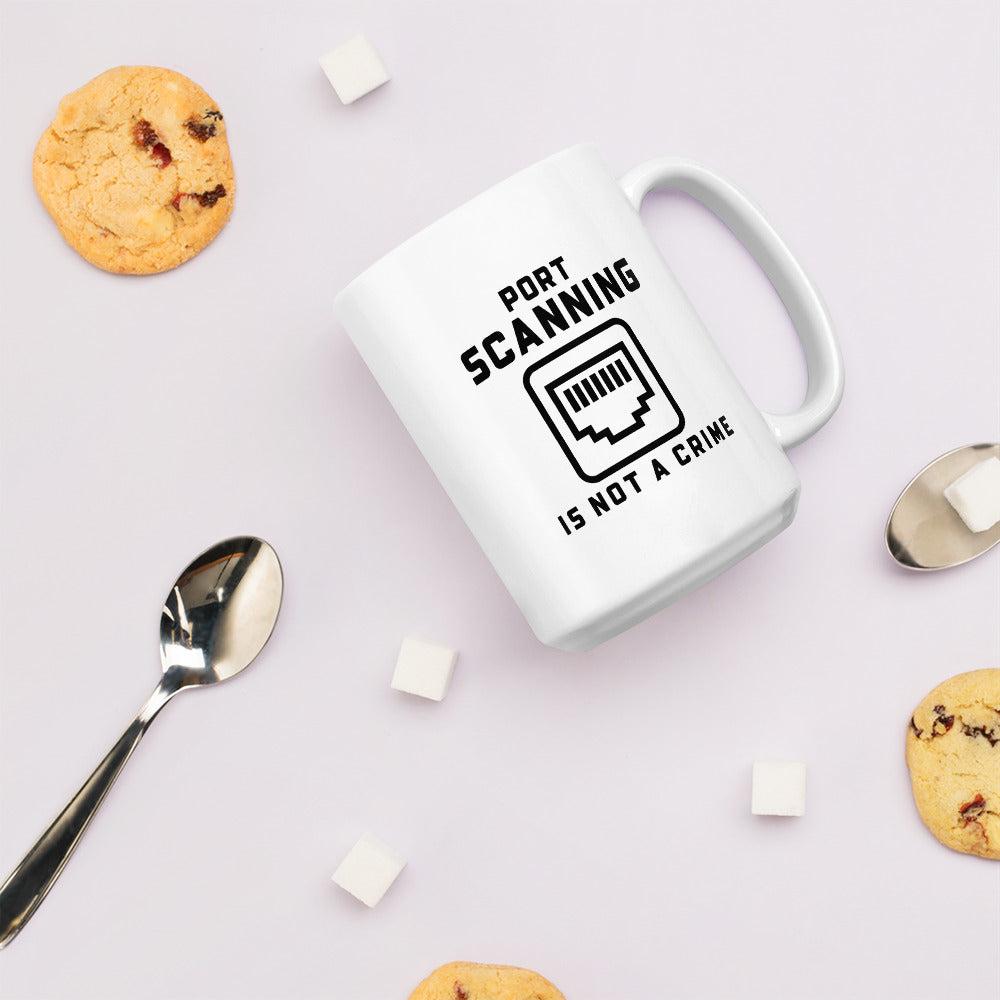 Port Scanning is not a crime - Mug by DarkByteGear