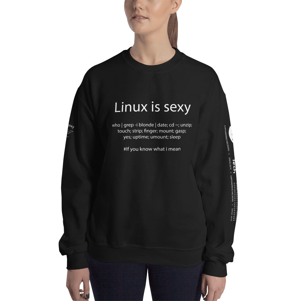 Linux is sexy - Unisex Sweatshirt (all side prints) by DarkByteGear