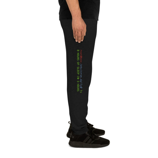 8 hours of sleep in 3 hours - Unisex Joggers by DarkByteGear