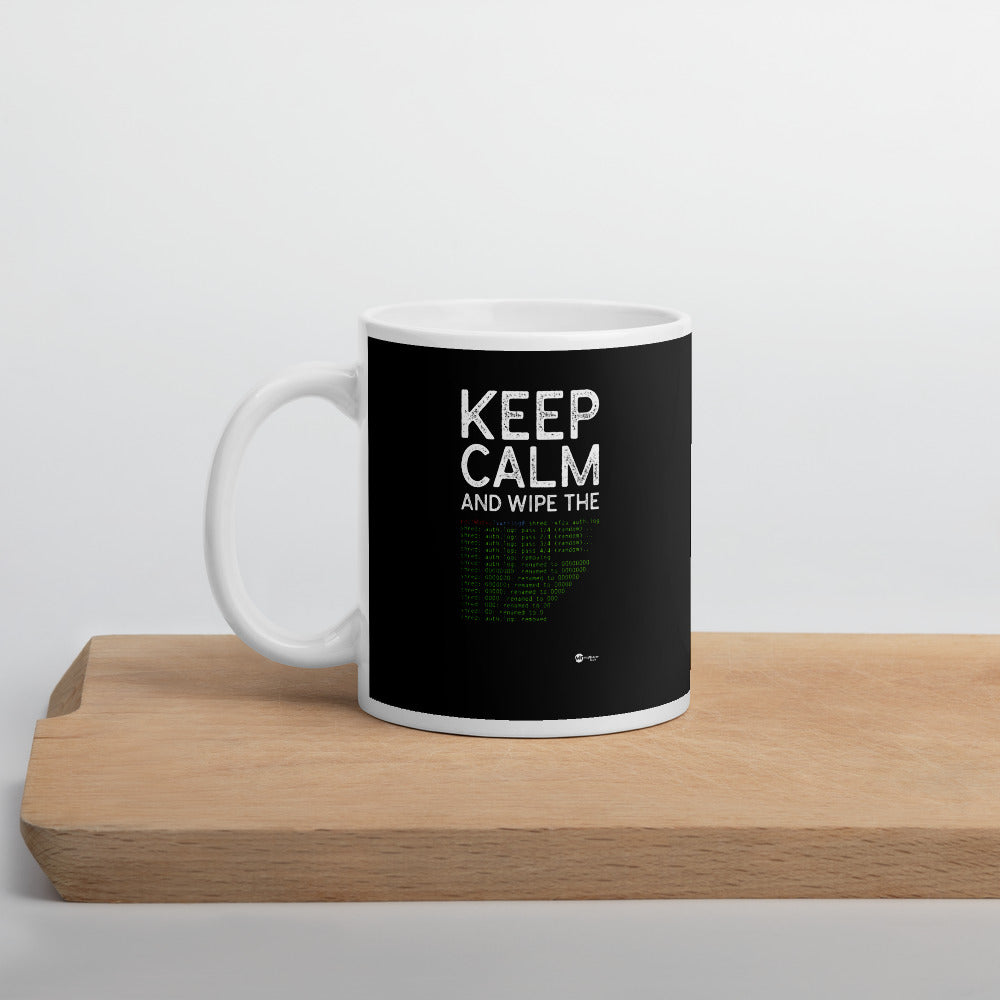 Keep Calm and wipe the logs - Mug by DarkByteGear