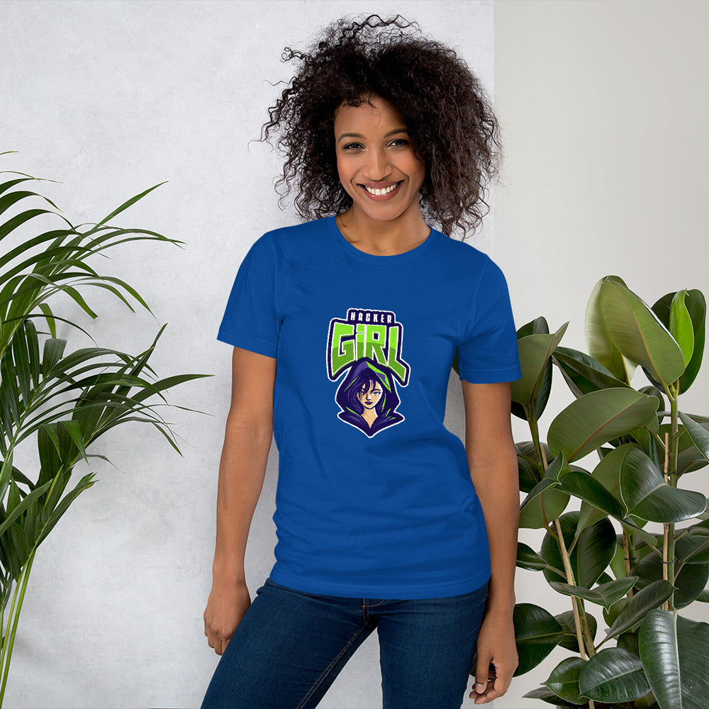 Hackergirl v.1 - Short-Sleeve Unisex T-Shirt by DarkByteGear