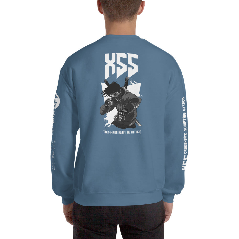 XSS cross-site scripting attack - Unisex Sweatshirt by DarkByteGear