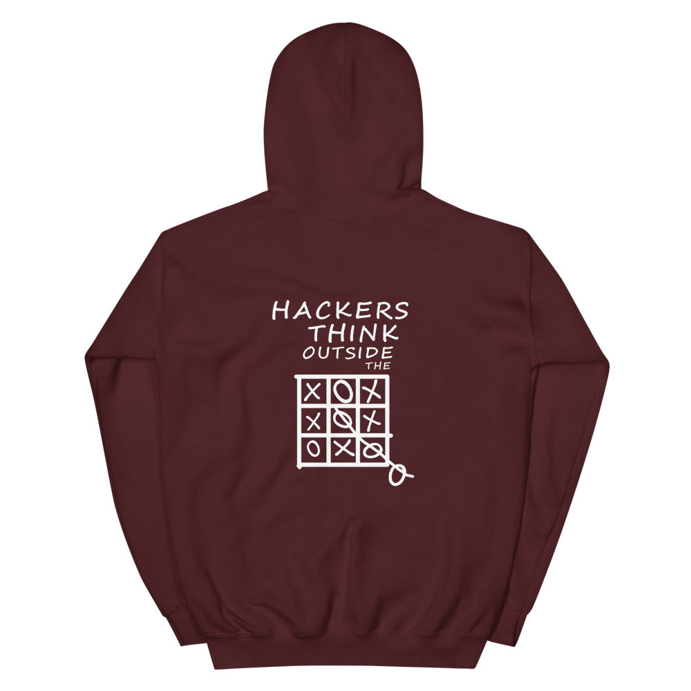 Hackers think outside the box - Unisex Hoodie by DarkByteGear