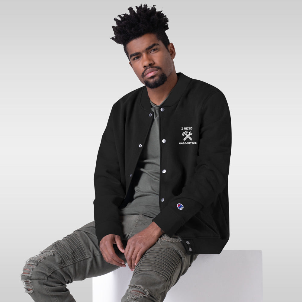 I void warranties - Embroidered Champion Bomber Jacket by DarkByteGear