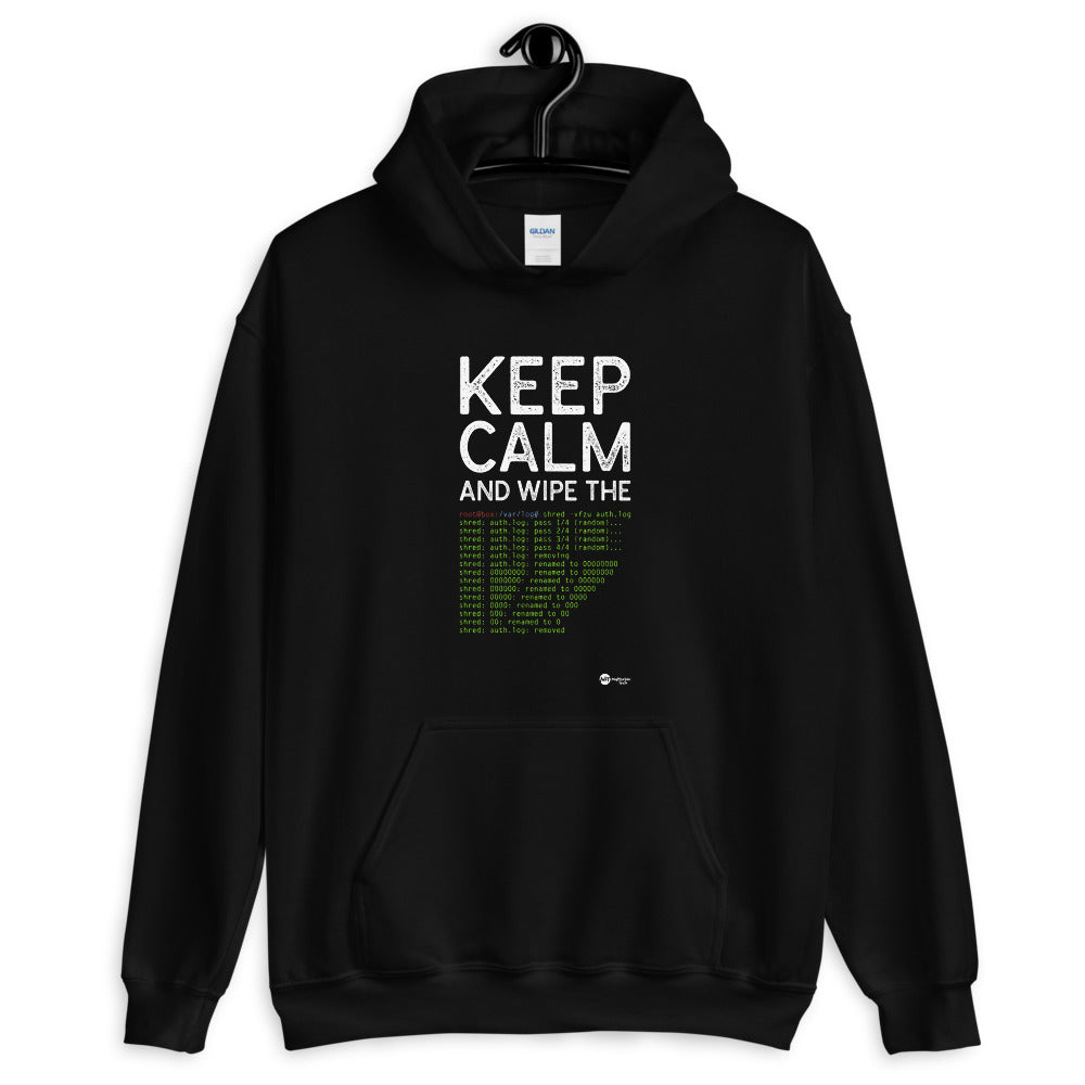 Keep Calm and wipe the logs - Unisex Hoodie by DarkByteGear
