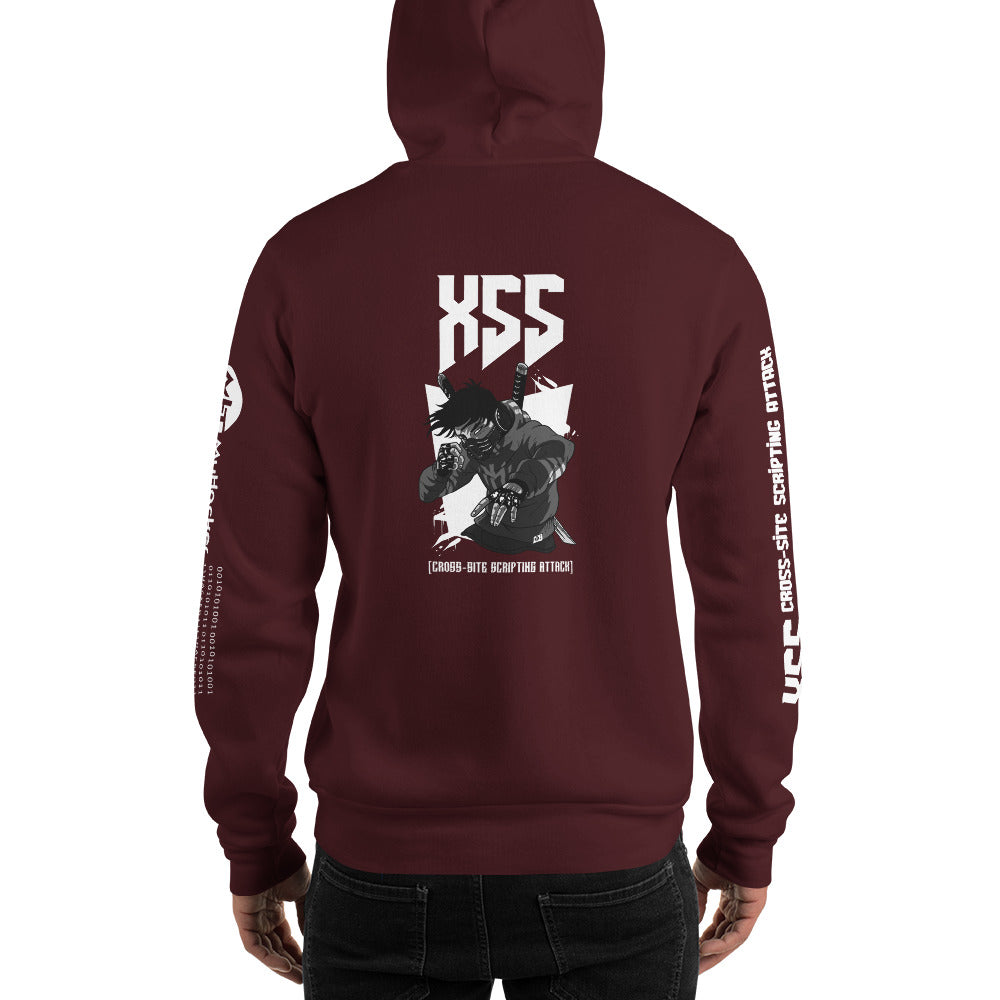 XSS cross-site scripting attack - Unisex Hoodie by DarkByteGear