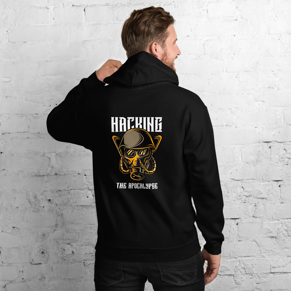 Hacking the apocalypse v - Unisex Hoodie (with back design) by DarkByteGear