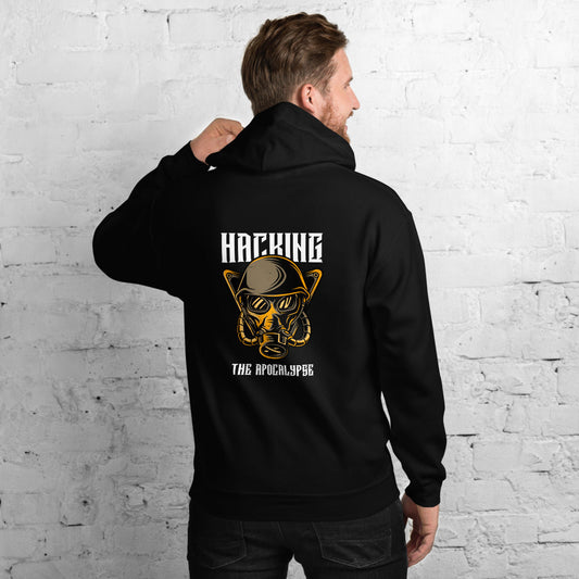 Hacking the apocalypse v - Unisex Hoodie (with back design) by DarkByteGear