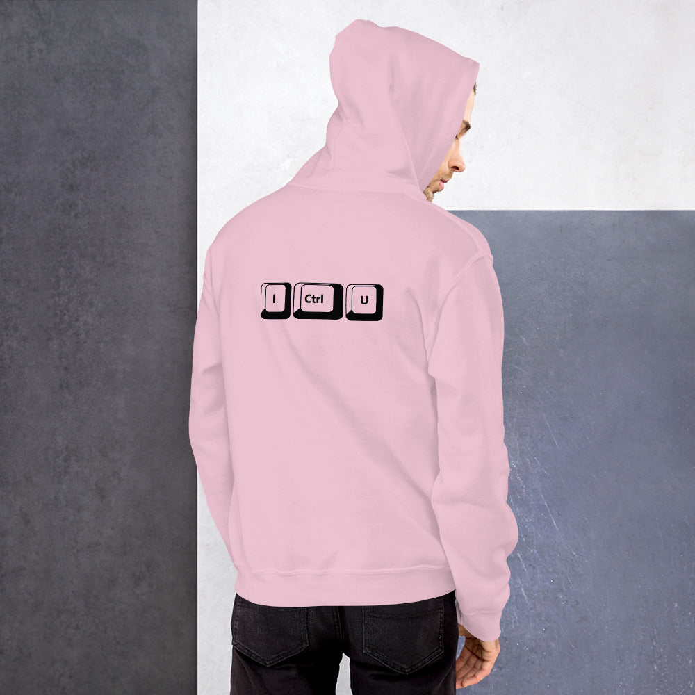 I Ctrl U - Unisex Hoodie (black text) by DarkByteGear