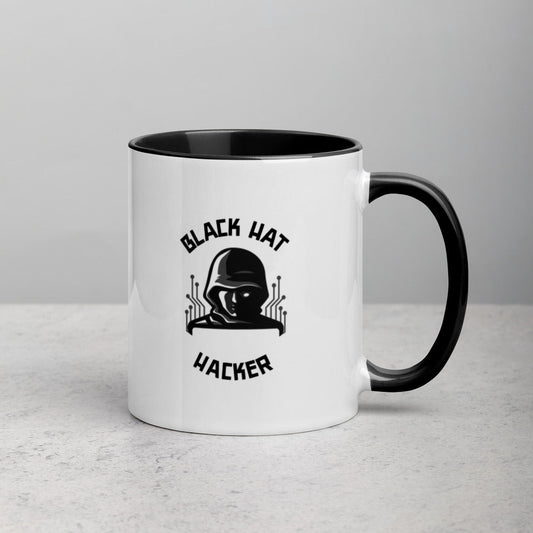 Black Hat Hacker - Mug with Color Inside by DarkByteGear