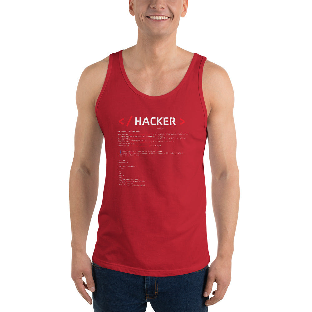 Hacker v.1 - Unisex Tank Top by DarkByteGear