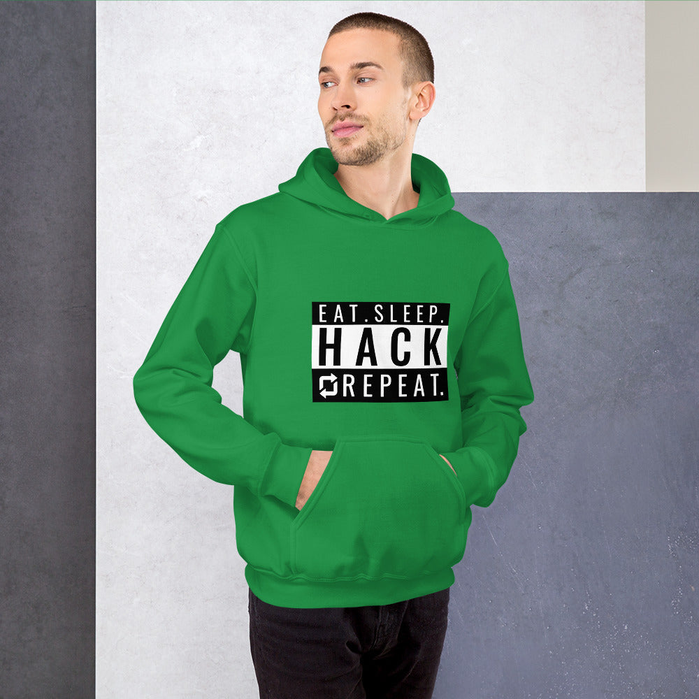 Eat Sleep Hack Repeat - Unisex Hoodie by DarkByteGear