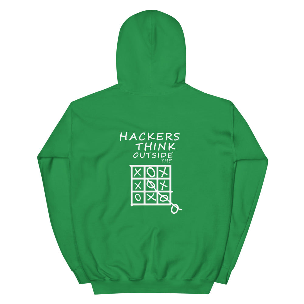 Hackers think outside the box - Unisex Hoodie by DarkByteGear