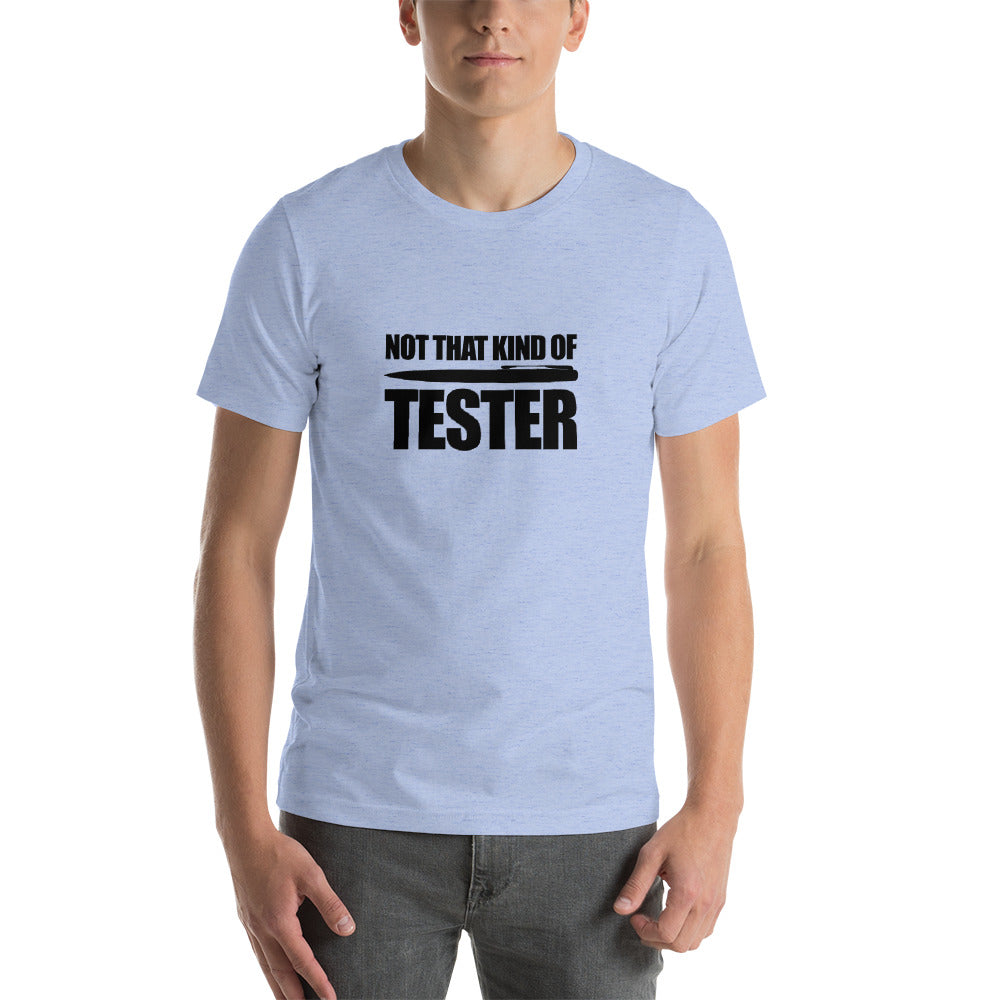 Not that kind of pen tester - Short-Sleeve Unisex T-Shirt (black text) by DarkByteGear