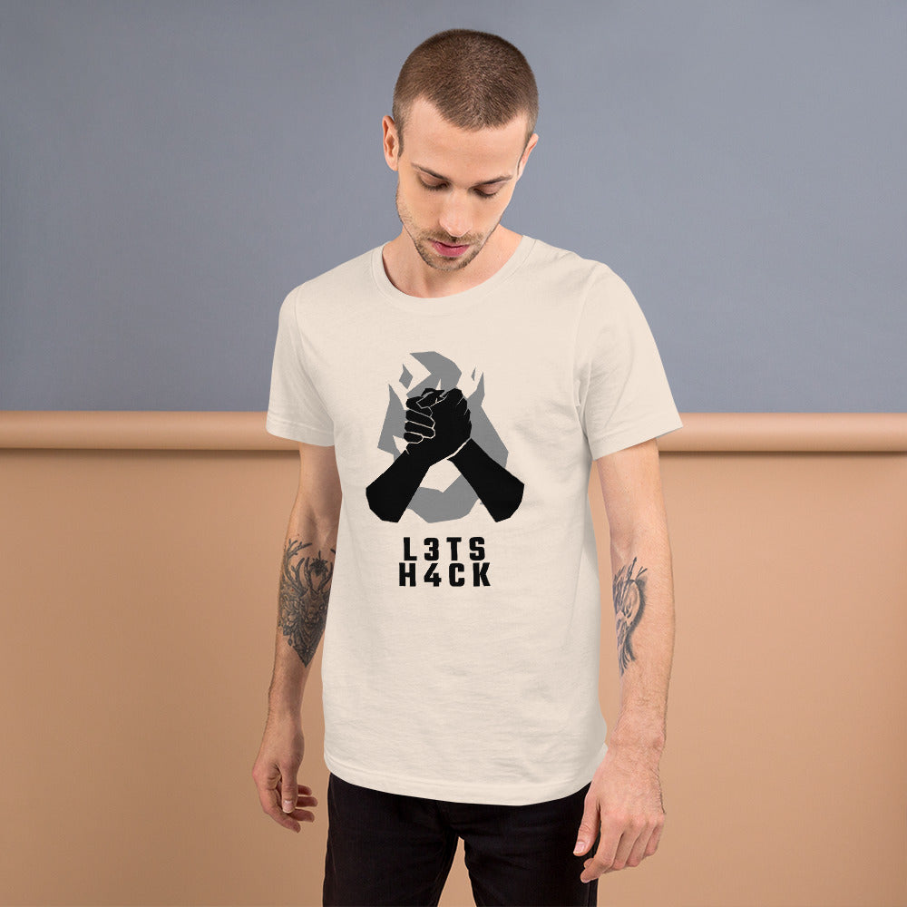 L3ts H4ck - Short-Sleeve Unisex T-Shirt by DarkByteGear