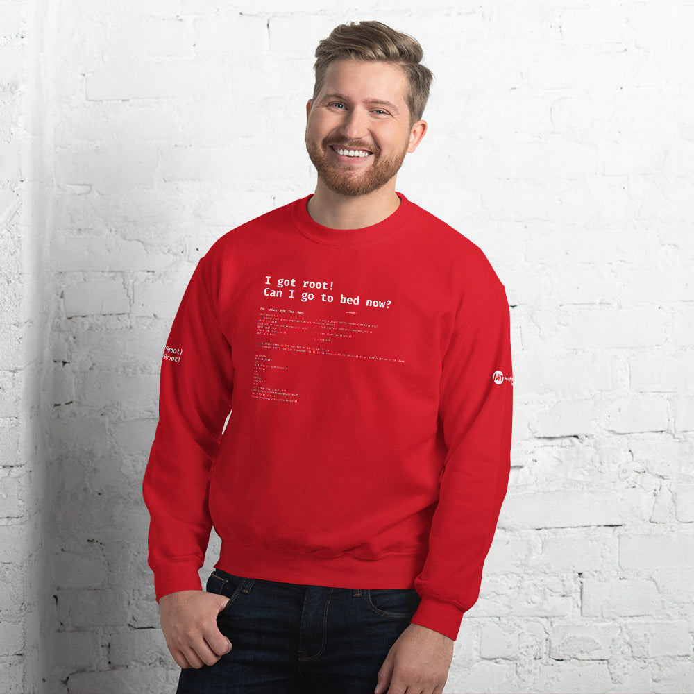 I got root! Can I go to bed now? - Unisex Sweatshirt by DarkByteGear