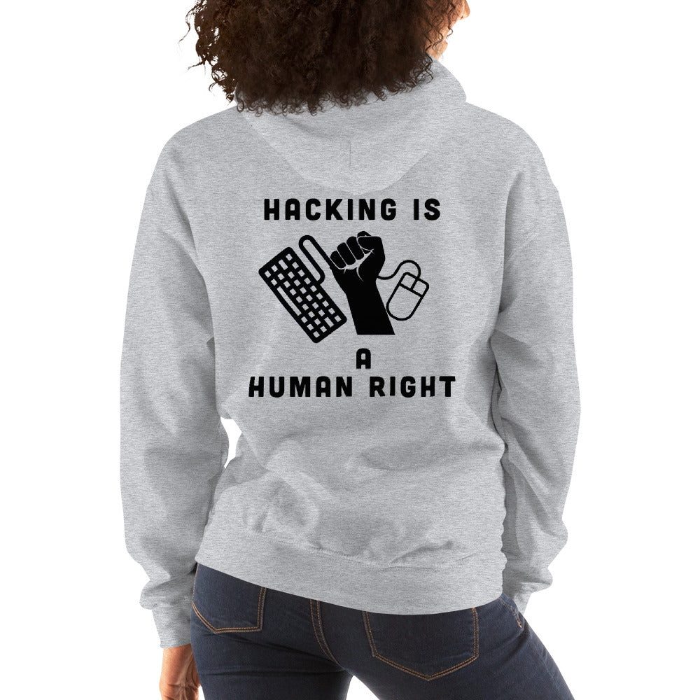 HACKING IS A HUMAN RIGHT - Unisex Hoodie by DarkByteGear