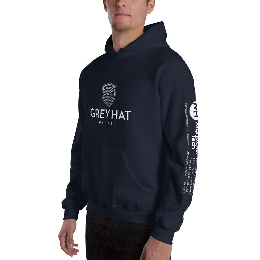 Grey Hat Hacker - Unisex Hoodie by DarkByteGear