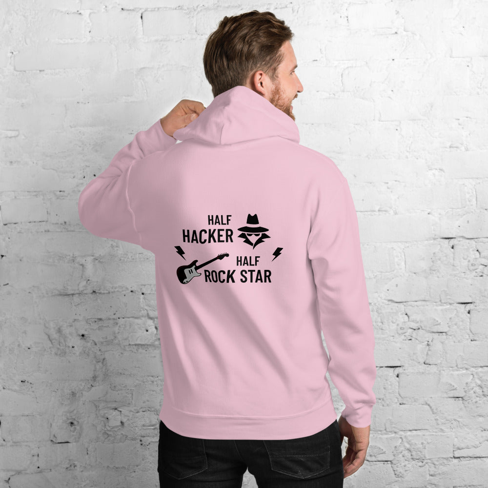 Half Hacker Half Rock Star - Unisex Hoodie by DarkByteGear