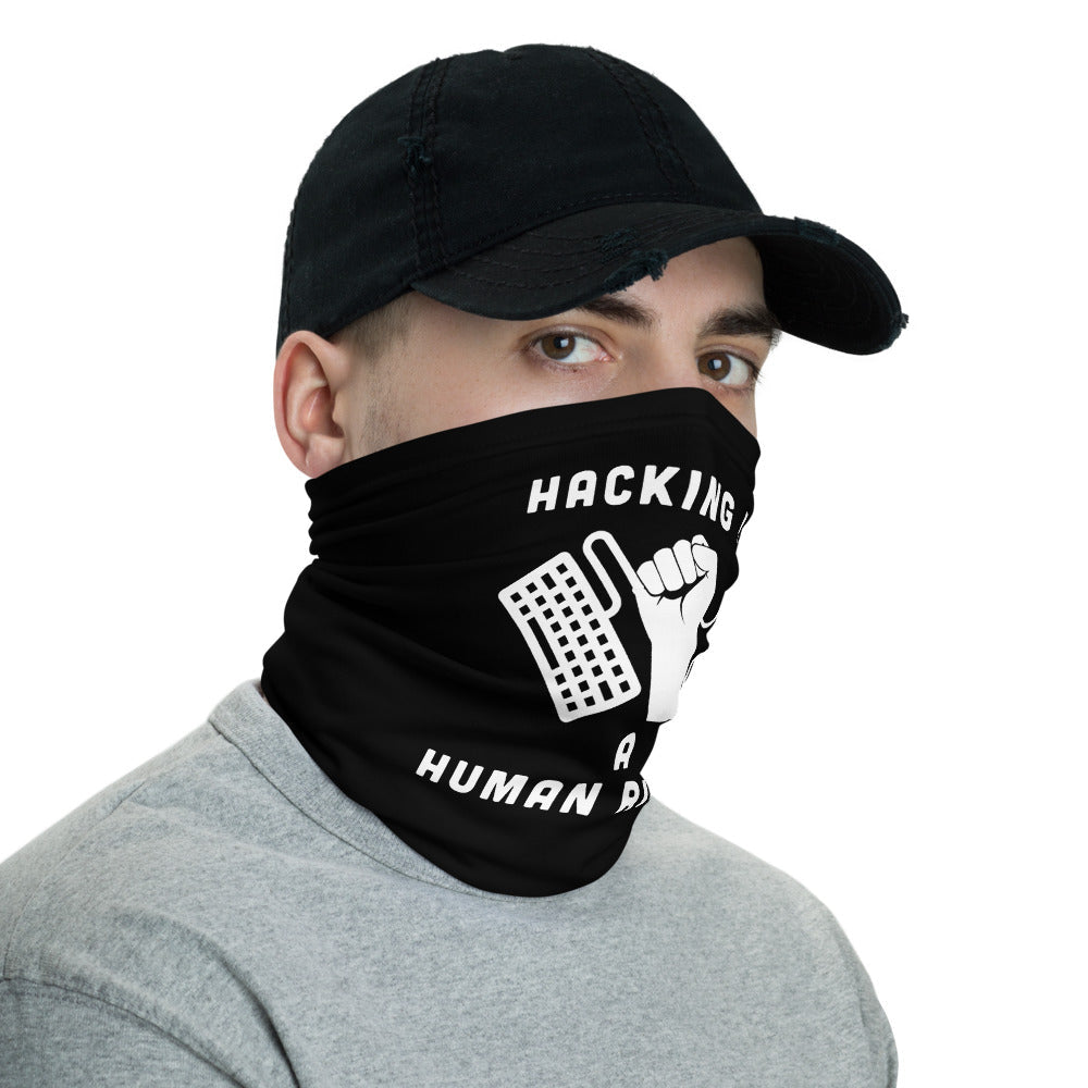 Hacking is a human right - Neck Gaiter by DarkByteGear