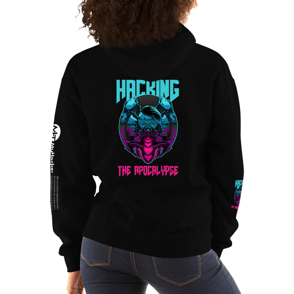 Hacking the apocalypse v1 - Unisex Hoodie (with all sides design) by DarkByteGear