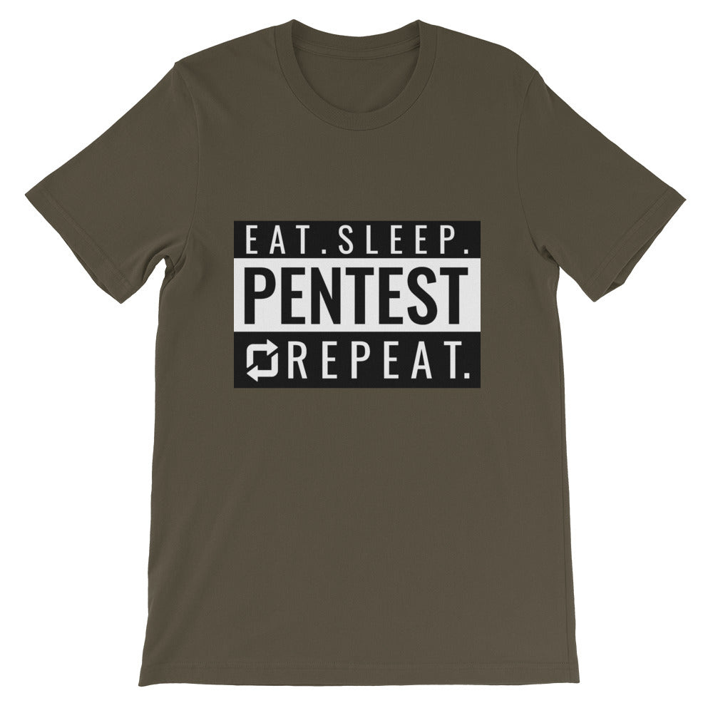 Eat sleep pentest repeat - Short-Sleeve Unisex T-Shirt by DarkByteGear