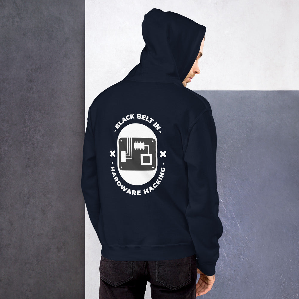 Black belt in hardware hacking - Unisex Hoodie by DarkByteGear