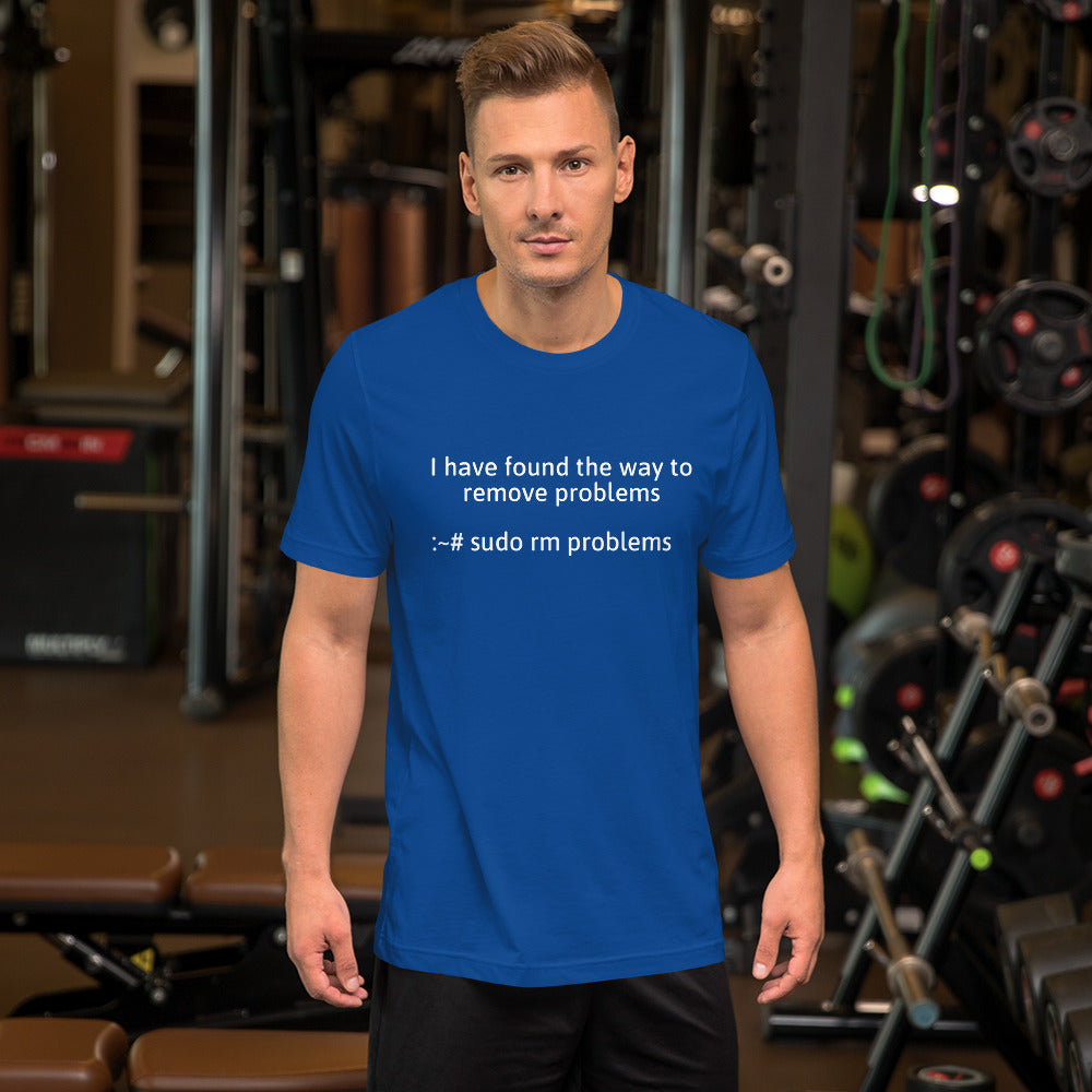 I have found the way to remove problems - Short-Sleeve Unisex T-Shirt (White text) by DarkByteGear